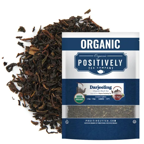 Vista 94 de Bolsas de hojas sueltas para té. Orgánicas por USDA. Positively Tea LLC.