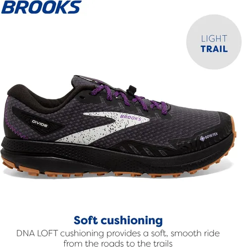 Vista 2 de Brooks Tenis impermeables para correr Divide 4 GTX para mujer