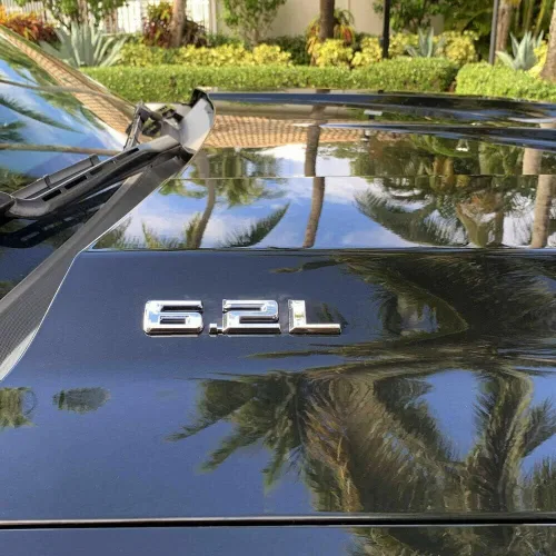 Vista 3 de 2 piezas 6.2L Emblema 3D para capó, adhesivo de logotipo y placa de estilo de carrocería, reemplazo para Silverado 1500 Sierra Camaro 19-22 (cromo)