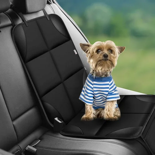 Vista 6 de Meolsaek - Protector de asiento de automóvil para asiento infantil, funda duradera de tela 600D resistente al agua con almohadilla gruesa y respaldo