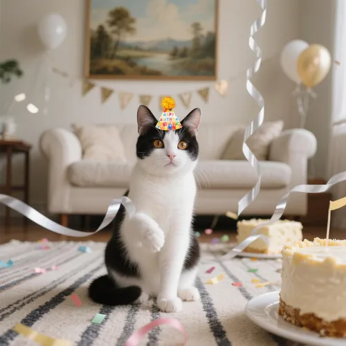Vista 7 de 6 sombreros de fieltro para fiesta de cumpleaños para perros pequeños, cachorros, gatos