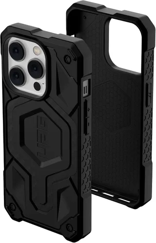Vista 9 de Urban Armor Gear UAG Diseñado para iPhone 14 Pro Funda negra 6.1" Monarch Pro Imán incorporado Compatible con carga MagSafe Funda protectora Monarch