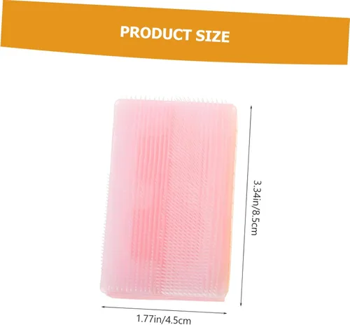 Vista 2 de Cepillo de baño sensorial para recién nacidos, cerdas suaves para piel delicada, 2 piezas, para masaje en el cuero cabelludo, para la ducha