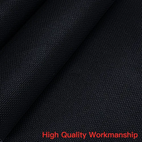 Vista 3 de Caydo 6 piezas de tela Aida de 14 hilos negra, tela de algodón para punto de cruz y bordado para labores de aguja, manualidades DIY, 12 por 18