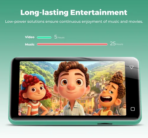 Vista 8 de innioasis Reproductor MP3 de 80 GB con Bluetooth y WiFi, reproductor de MP3 para niños con Spotify, Spotify Kids, Pandora, Audible, reproductor