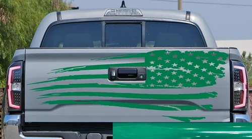 Vista 32 de Adhesivo adhesivo para puerta trasera o ventana de la puerta trasera de Estados Unidos para puerta trasera o camioneta, se adapta a Toyota Tacoma