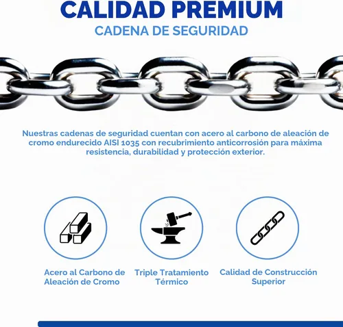 Vista 6 de DocksLocks Kit de cadena de seguridad de 0.315 in (3', 6' o 10')