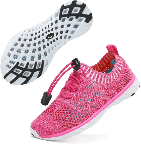 Vista 6 de EQUICK - Zapatos acuáticos para niños y niñas con estilo atlético tenis ligeros para infantes niños pequeños y grandes