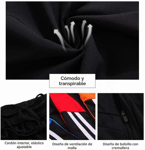 Vista 6 de Shinestone Pantalones de fútbol para correr 3/4 para hombre Naranja