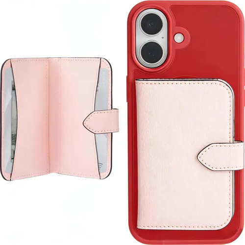 Vista 119 de Miracase Funda diseñada para iPhone SE 2022/SE 2020/7/8, funda multicolor de silicona a prueba de golpes (rojo)