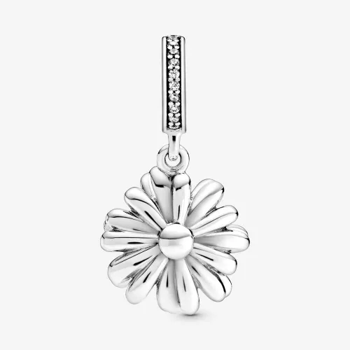 Vista 2 de PANDORA Flor de margarita brillante circonita cúbica transparente Metal