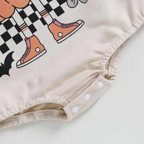 Vista 63 de Ropa de Halloween para bebé niña, sudadera con estampado de calabaza, mameluco de burbujas, lindo traje de Acción de Gracias de otoño