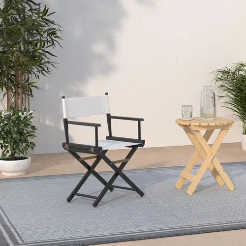Vista 2 de Casual Home silla de director de 18 pulgadas, únicamente armazón, Madera, Negro