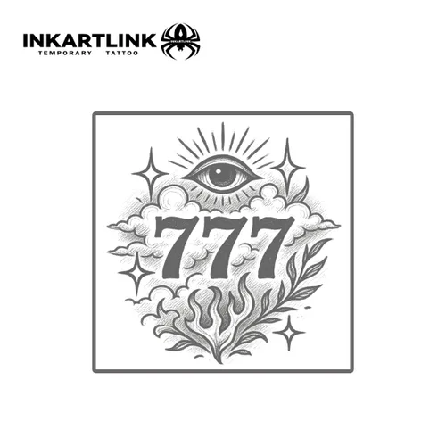 Vista 3 de INKARTLINK Tattoo Tech, 2 hojas de tatuaje semipermanente mediano, tatuajes temporales de diseño artístico para adultos, dura 1-2 semanas