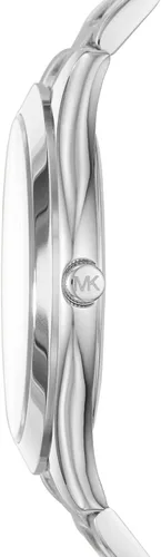 Vista 2 de Michael Kors Reloj delgado de acero inoxidable para hombre Modelo MK8585 Plateado Reloj de cuarzo