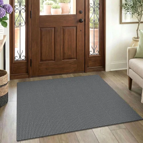 Vista 29 de EARTHALL Alfombra tejida de 2 x 3 pies, lavable para entrada, alfombra trenzada antideslizante, alfombra para puerta interior y exterior, alfombra