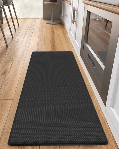 Vista 45 de Color&Geometry - Alfombras de cocina antideslizantes e impermeables Alfombra de cocina acolchada Alfombra antifatiga para pararse de 30 x 18 Verde