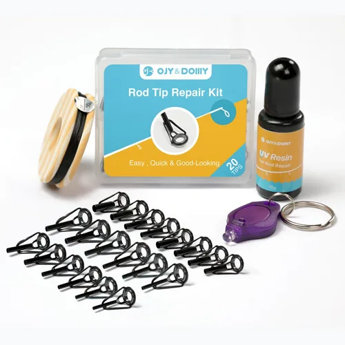 Vista 13 de Fishing Rod Tip Repair Kit with Glue/Supplies/Step-by-Step Instructions Kit de pegamento AB