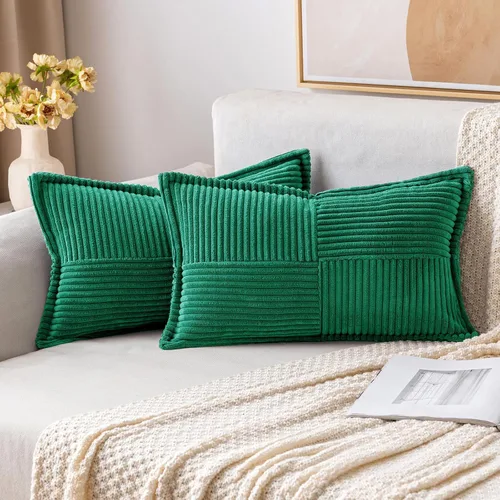 Vista 57 de MIULEE - Juego de 2 fundas de almohada beige de 12 x 12 pulgadas con entretejido, fundas de almohada a rayas bohemias supersuaves con textura