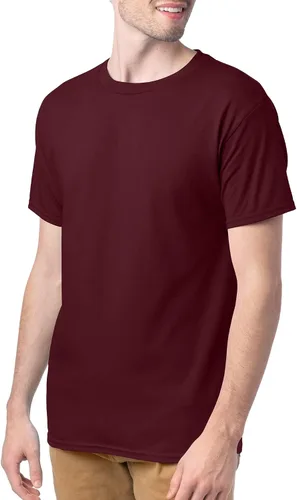 Vista 5 de Hanes Essentials Paquete de camisetas para hombre, camisetas de algodón con cuello redondo, 4o6unidades