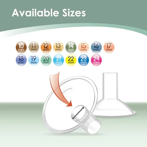 Vista 11 de Maymom MyFit Crater Series - Protector de pecho pequeño de 0.394 in con diseño de dos piezas compatible con piezas de bomba Medela; reemplazo