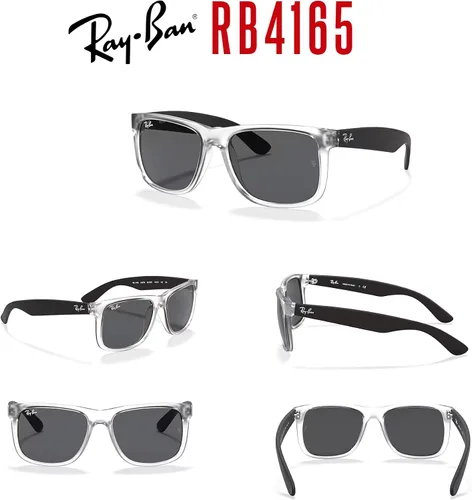 Vista 58 de Ray-Ban RB4165 JUSTIN Sunglasses For Men For Women+BUNDLE with ACCESSORY EYEWEAR KIT