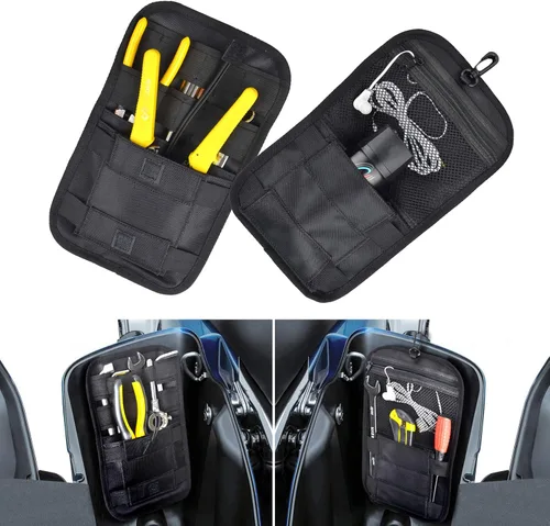 Vista 9 de Goldfire Organizador de alforjas Harley para bolsa de sillín Harley, organizador de herramientas lateral, bolsa de almacenamiento para Touring Road