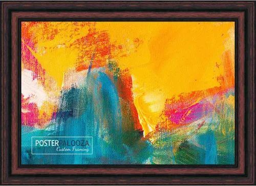 Vista 10 de Poster Palooza 3x3 Inch Traditional Cherry Complete Wood Square Picture Frame with UV Acrylic Plexiglass, Foam Board Backing & Hardware Included