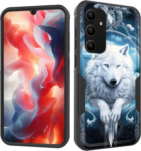 Vista 36 de Funda magnética para Galaxy A16 5G, [compatible con MagSafe] [protección contra caídas de grado militar] Funda resistente a prueba de golpes
