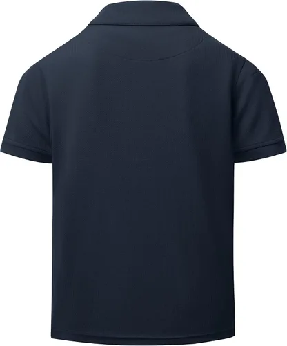 Vista 3 de GEEK LIGHTING Camisa polo de manga corta para niños, uniformes escolares, camiseta para niños y adolescentes de 6 a 16 años