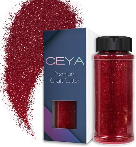 Vista 43 de Ceya Polvo de purpurina ultra fina de 3.8 onzas/110g, Admiral Blue Crafts Glitter de 1/128 pulgadas, 0.008 pulgadas, 0.2mm para slime, resina epoxi