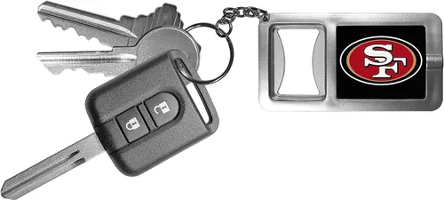 Vista 3 de Siskiyou Sports NFL unisex-adult Flashlight Key Chain With Bottle Opener