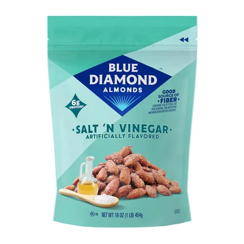 Vista 13 de Blue Diamond Almonds, Bold Habanero BBQ, 16 onzas