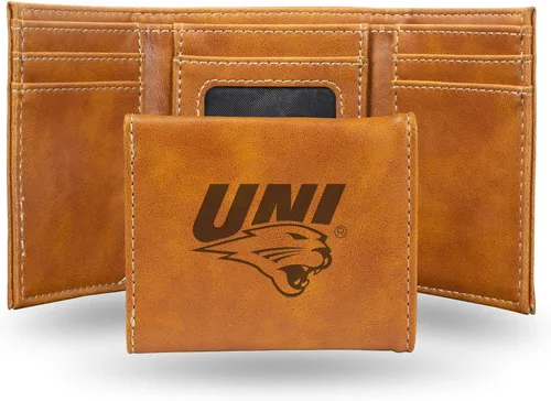 Vista 73 de NCAA Rico Industries - Billetera triple grabada con láser, con grabado láser, accesorio para hombre