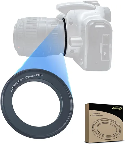 Vista 21 de Anillo inverso de lente macro de 1.929 in compatible con Canon EF-S 90D 80D 70D 60Da 60D 50D 40D 30D T6 T7 T5 SL3 SL2 T8i T7i T6i T6s T5i con lente