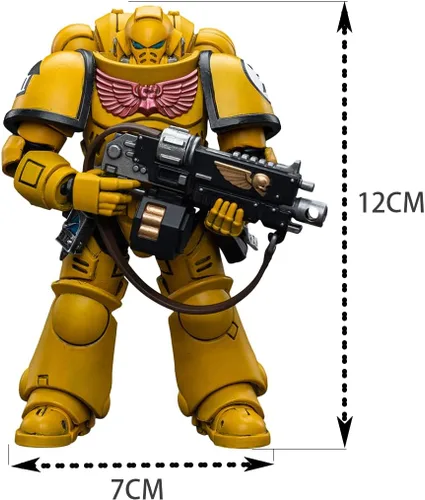 Vista 7 de JOYTOY 1/18 Warhammer 40,000 4inch Figura de acción Imperial Fists Intercessors Collection