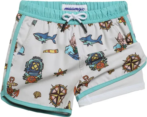 Vista 232 de maamgic Traje de baño para niños con forro de compresión elástico para niño