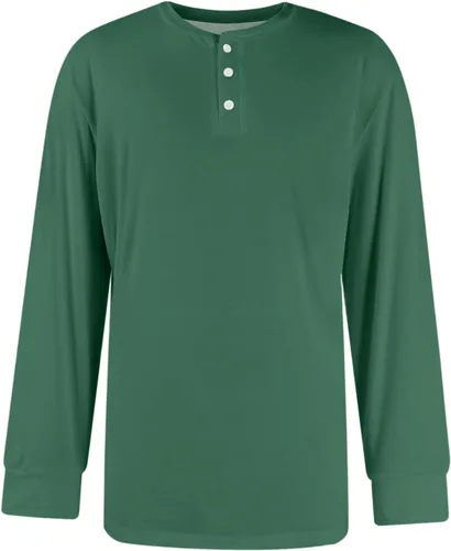 Vista 6 de Men's Casual Shirt, Button Down Long Sleeve Solid Dress Shirt Beach Vacation Shirts