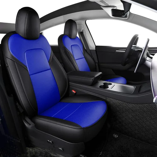 Vista 16 de Funda INCH EMPIRE para asiento de coche, ajuste personalizado para Tesla Model 3, protector de cojín de asiento de cuero sintético para 2017 2018