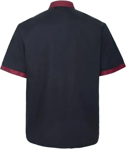 Vista 3 de TOPTIE 3 Pack Custom Short Sleeve Chef Abrigos Personalizados Transferencia de Calor y Chaquetas Bordadas