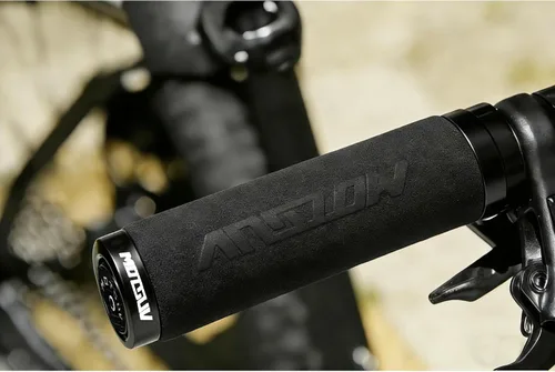 Vista 7 de Empuñaduras de bicicleta de espuma con bloqueo único en la barra de mango de bicicleta, suave y cómodo, antideslizante, mango de bicicleta para BMX
