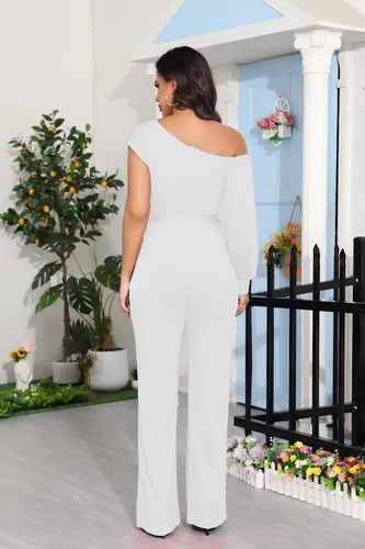 Vista 134 de DeftSharp Overol largo y elegante para mujer, sexy, para cóctel, fiesta, club, casual, para trabajo