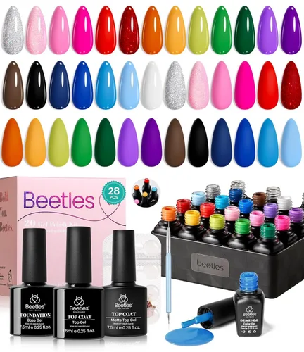 Vista 25 de Beetles - Juego de 44 esmaltes de uñas de gel, colección Colorful Muse, 36 0-0 Musa colorida