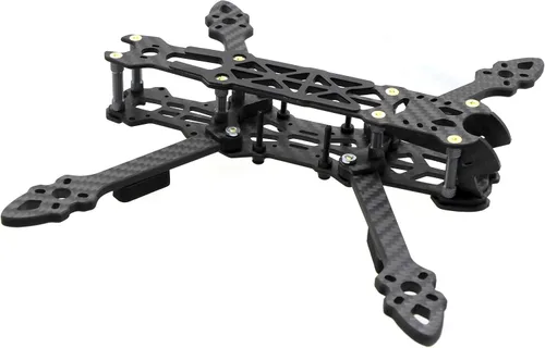 Vista 5 de 225 mm. FPV Racing Drone Marco de fibra de carbono 5" cuadracóptero Kit de marco Freestyle con correa para la batería Lipo