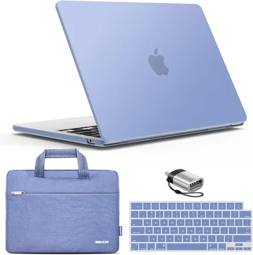 Vista 10 de IBENZER Compatible con MacBook Air de 13 pulgadas 2026 2025 2024 2023 2022 M4 A3240 M3 A3113 M2 A2681, carcasa rígida, funda y cubierta de teclado