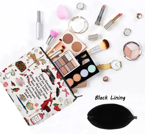 Vista 3 de LEVLO Bolsa de maquillaje para cosméticos de Mary Movie Mary Fans Gift You Are Braver Stronger Smarter Than You Think - Bolsa de maquillaje