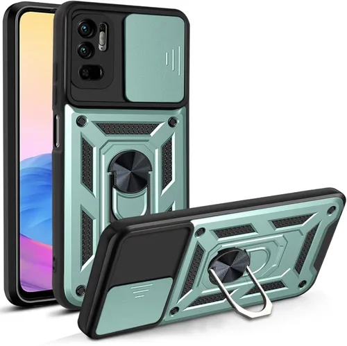 Vista 115 de Compatible con Tecno Camon 18P Bracket Shell, Slide Camera Lens Cover Case Azul