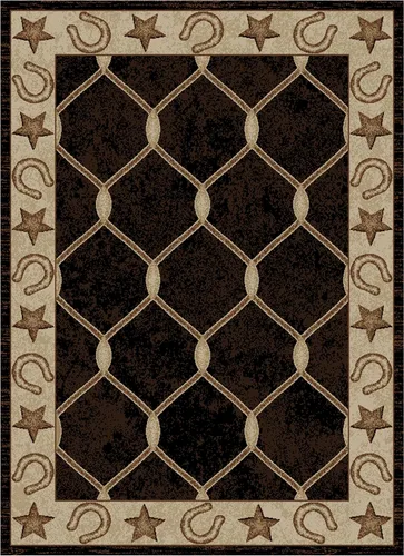 Vista 3 de Mayberry Rug HS6483 2X3 Midnight Trail Alfombra negra