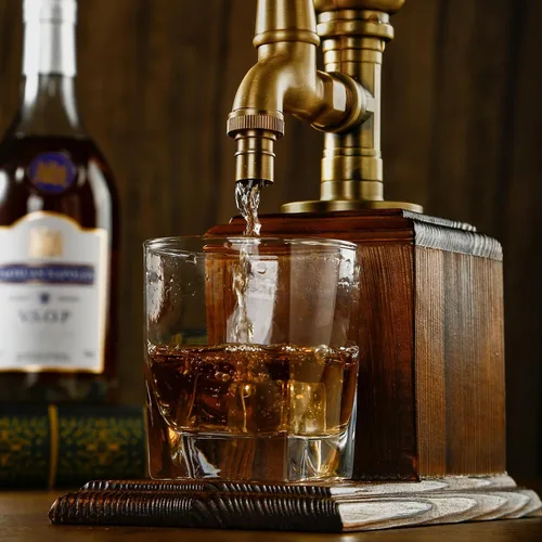 Vista 6 de Dispensador de bebidas Vida Brillante para fiestas, accesorios de bar, regalos para amantes del vino, decoración de cueva de whisky para marido