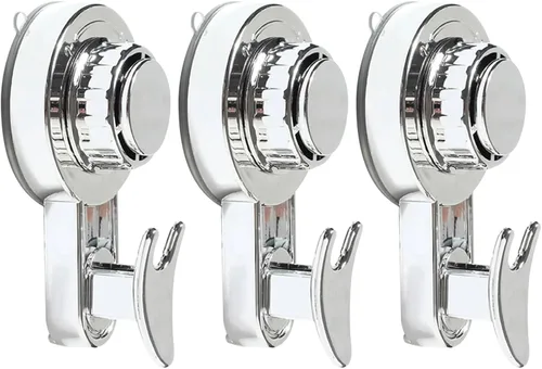 Vista 13 de VALINK Ganchos giratorios con ventosa, gancho de ventosa de pared, sin perforaciones, de plástico, impermeable, para baño, cocina, ganchos Negro